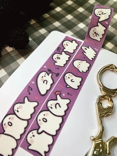 Singing Ghosts Glitter Washi Tape bold