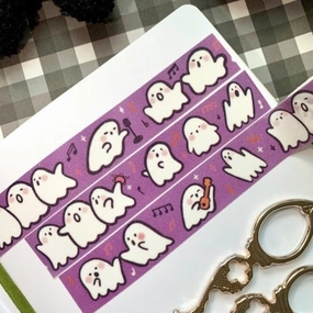 special Singing Ghosts Glitter Washi Tape
