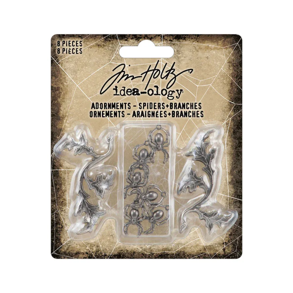 Tim Holtz Idea-Ology Halloween Spiders And Branches sealed