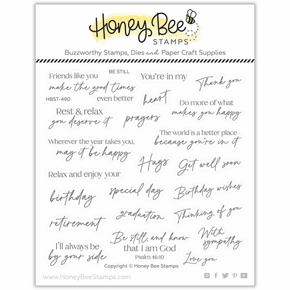 Be Still - 6X6 Stamp Set warm wrapped