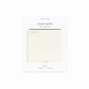 Daily Meal Plan Sticky Notes antislip
