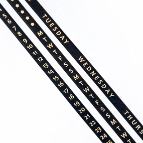 Days & Dates Slim Washi Tape Set robust