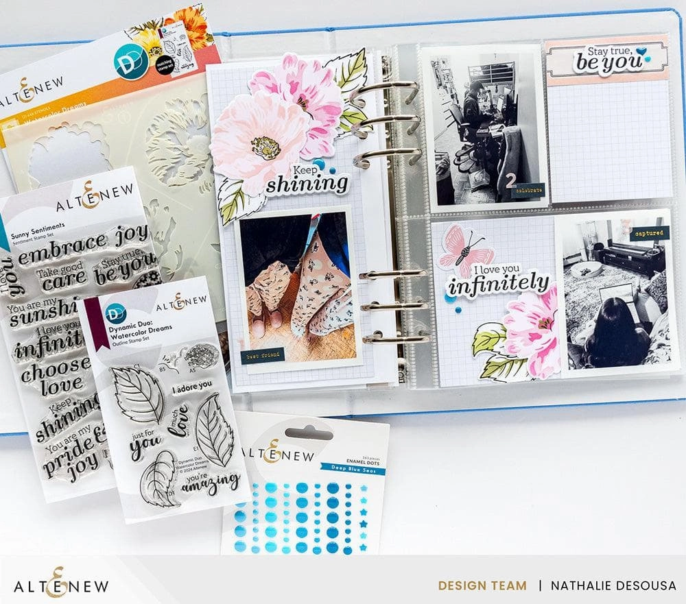 alloy wrapped Dynamic Duo: Watercolor Dreams Add-On Die Set