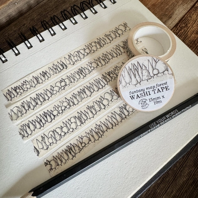 Fantasy Map Forest Washi Tape foldable latest