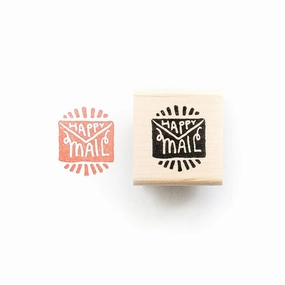 special trendy Happy Mail Rubber Stamp