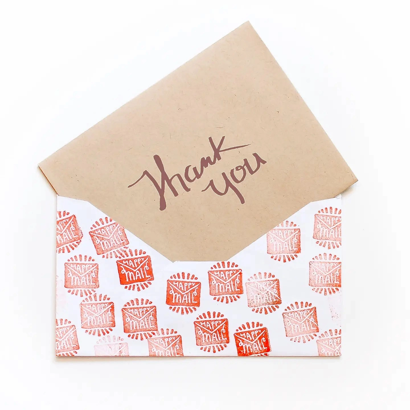 antislip large Happy Mail Rubber Stamp