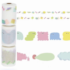 professional biodegradable Maste Perforated & Writable Slim Washi Tape Set Monthly Pop