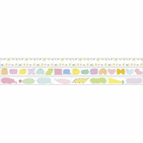 Maste Perforated & Writable Slim Washi Tape Set Monthly Pop special magnetic