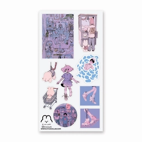 ceramic Stickii Dreamy Pastel World Sticker Sheet