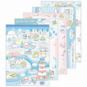 Sumikkogurashi Shirokuma Hometown A6 Notepad bamboo refillable