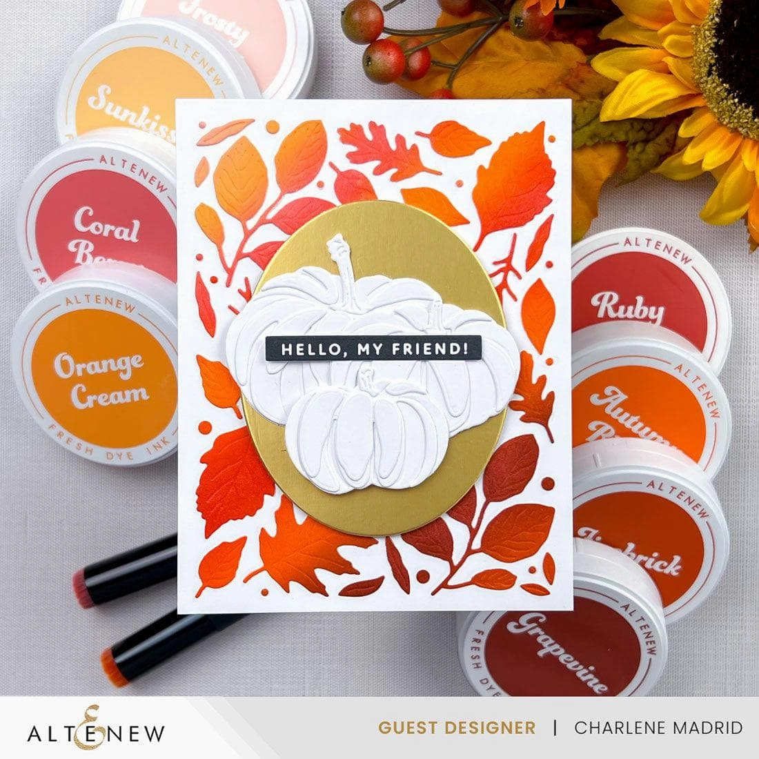Zero-Waste: Autumn Leaves Die metallic