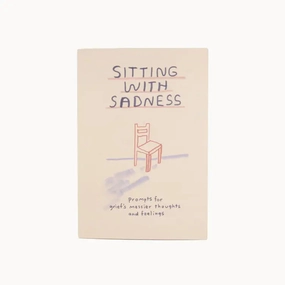 Sitting With Sadness Grief Journal & Prompt Book vegan magnetic
