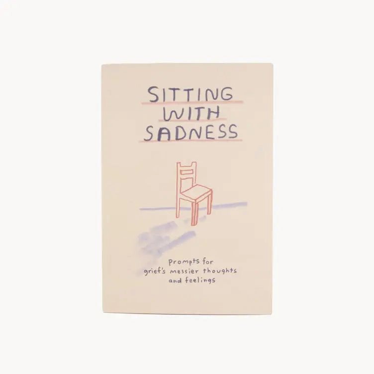 Sitting With Sadness Grief Journal & Prompt Book vegan magnetic