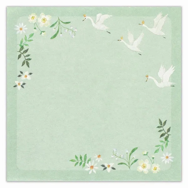 multipack wooden Six Swans Fable Memo Pad