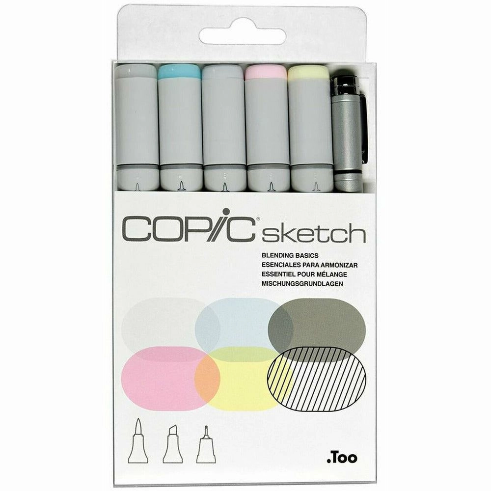 elegant Sketch By Copic - Blending Basics  - 6Pkg