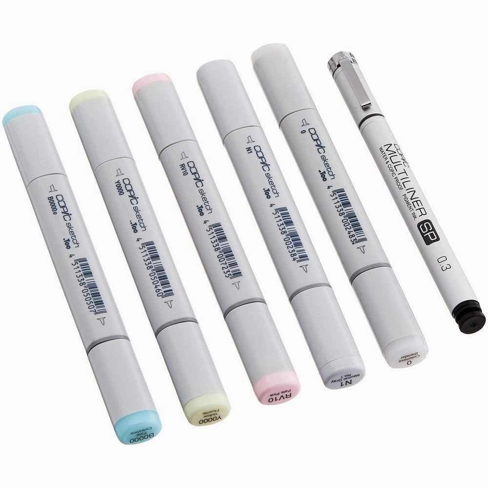 Sketch By Copic - Blending Basics  - 6Pkg pack