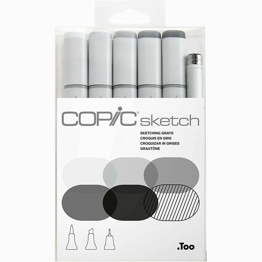 springloaded superior Sketch By Copic - Grays  - 6Pkg
