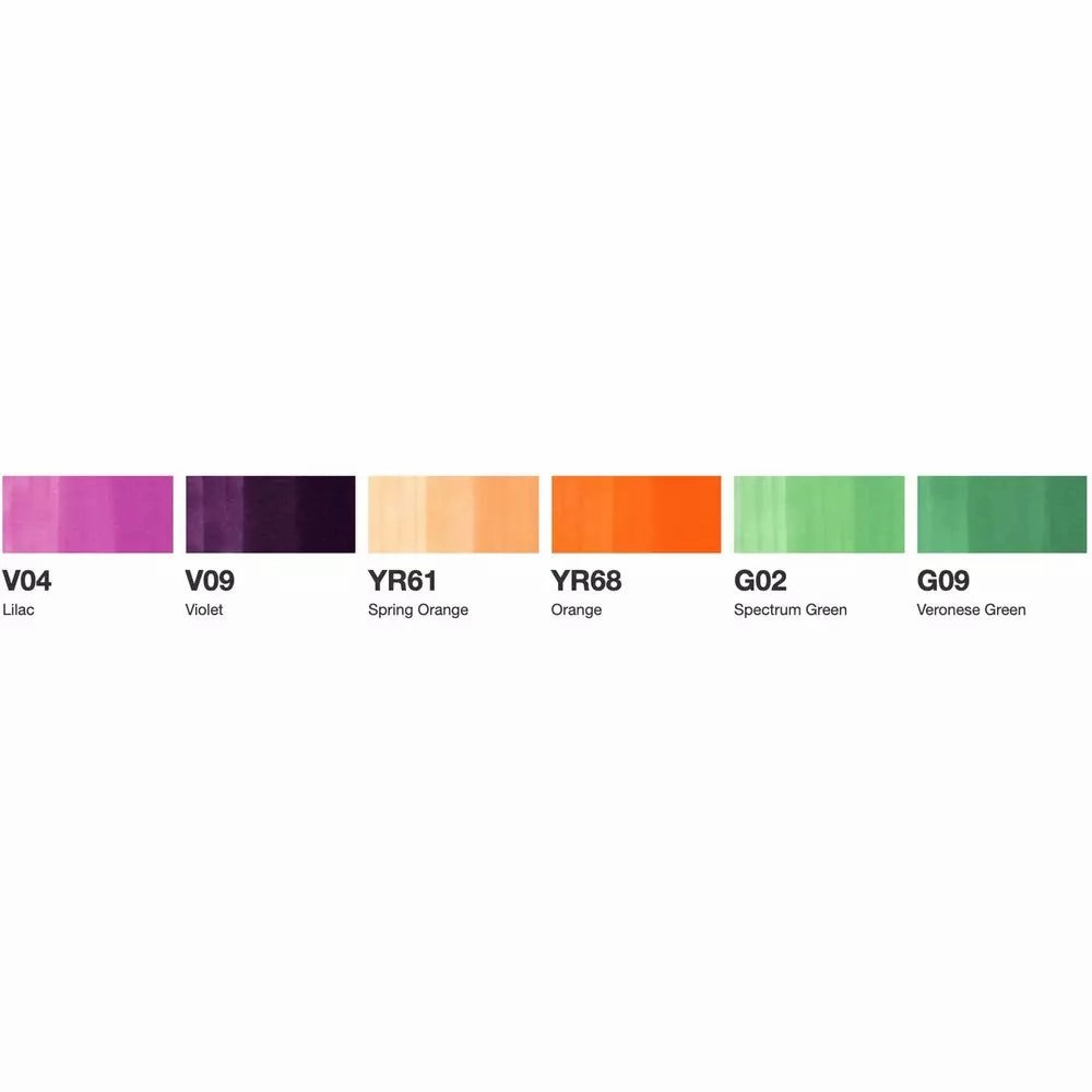 wholesale Sketch By Copic - Secondary Tones  - 6Pkg