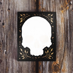 retractable Skull Notepad