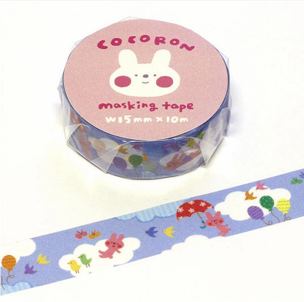 collectible Sky Cocoron Masking Tape ? Kokoron Japanese Washi Tape