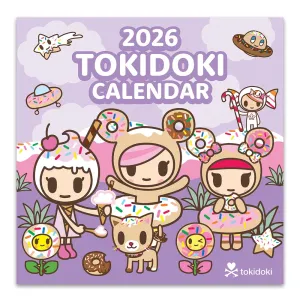 shockproof synthetic 2026 Tokidoki Calendar 12" X 12" Calendar