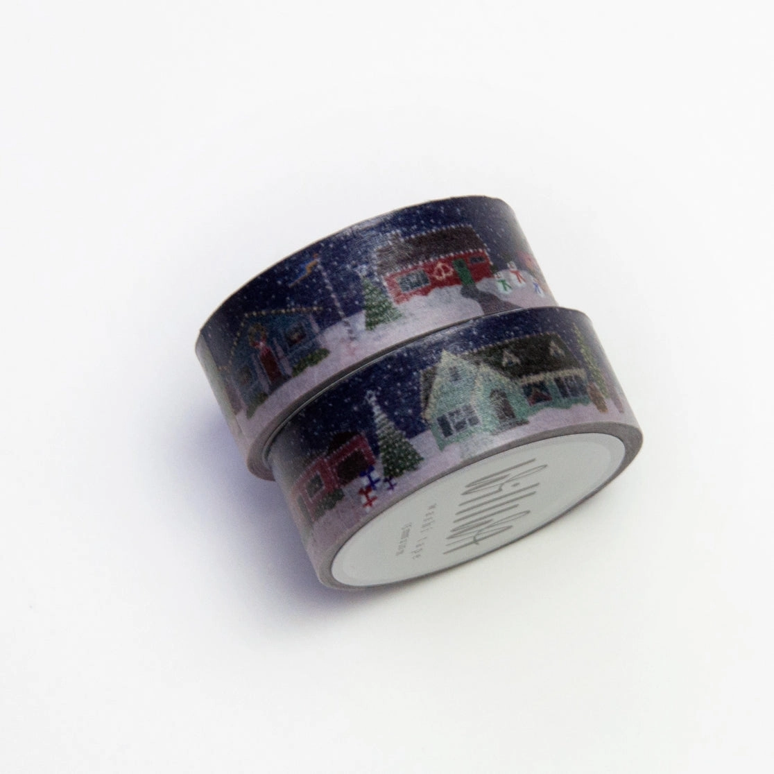 Christmas Village Washi Tape glossy