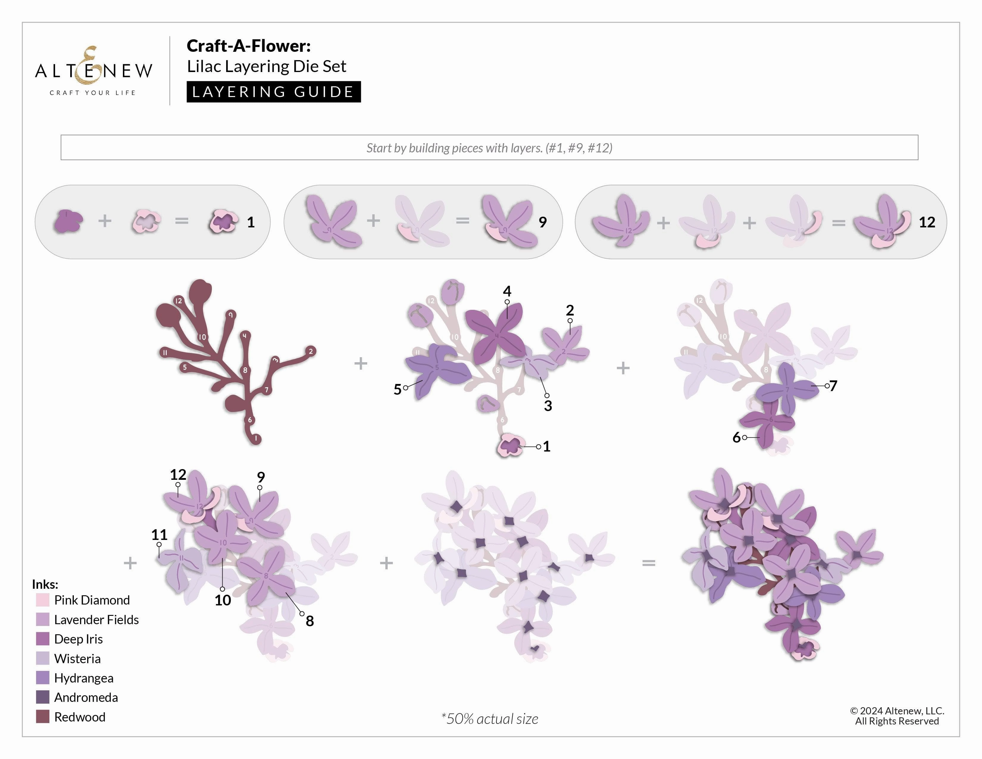 retractable Craft-A-Flower: Lilac Layering Die Set