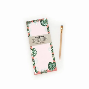 neutral Monstera Watercolor Notepad