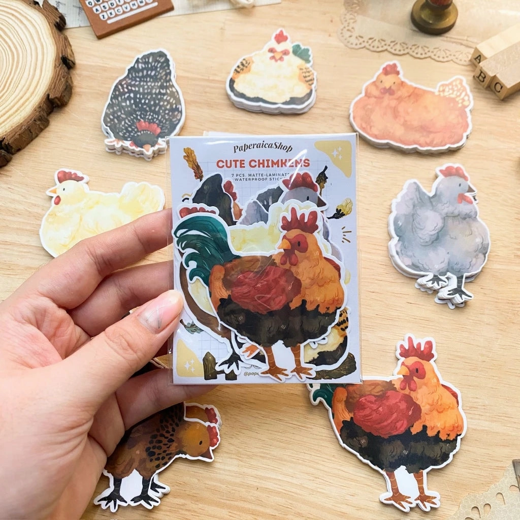 limited Paperaicashop Cutie Chimkens Sticker Pack
