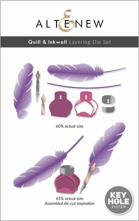 Quill & Inkwell Layering Die Set original