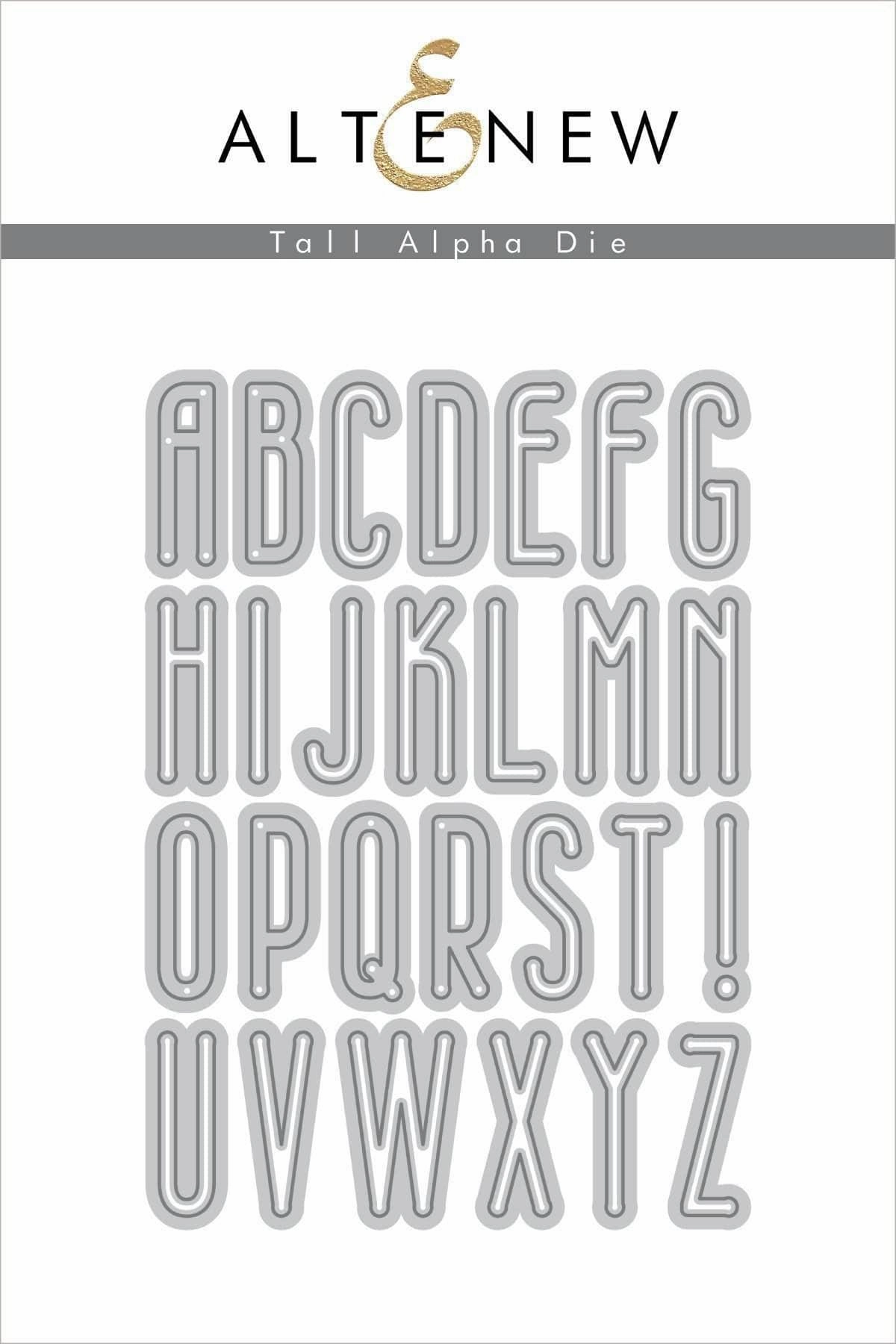 Tall Alpha Die Set single