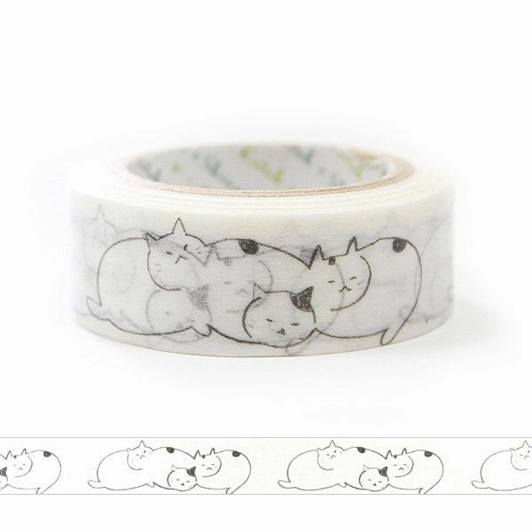 Sleeping Cat Washi Tape Shinzi Katoh Design refined bestselling