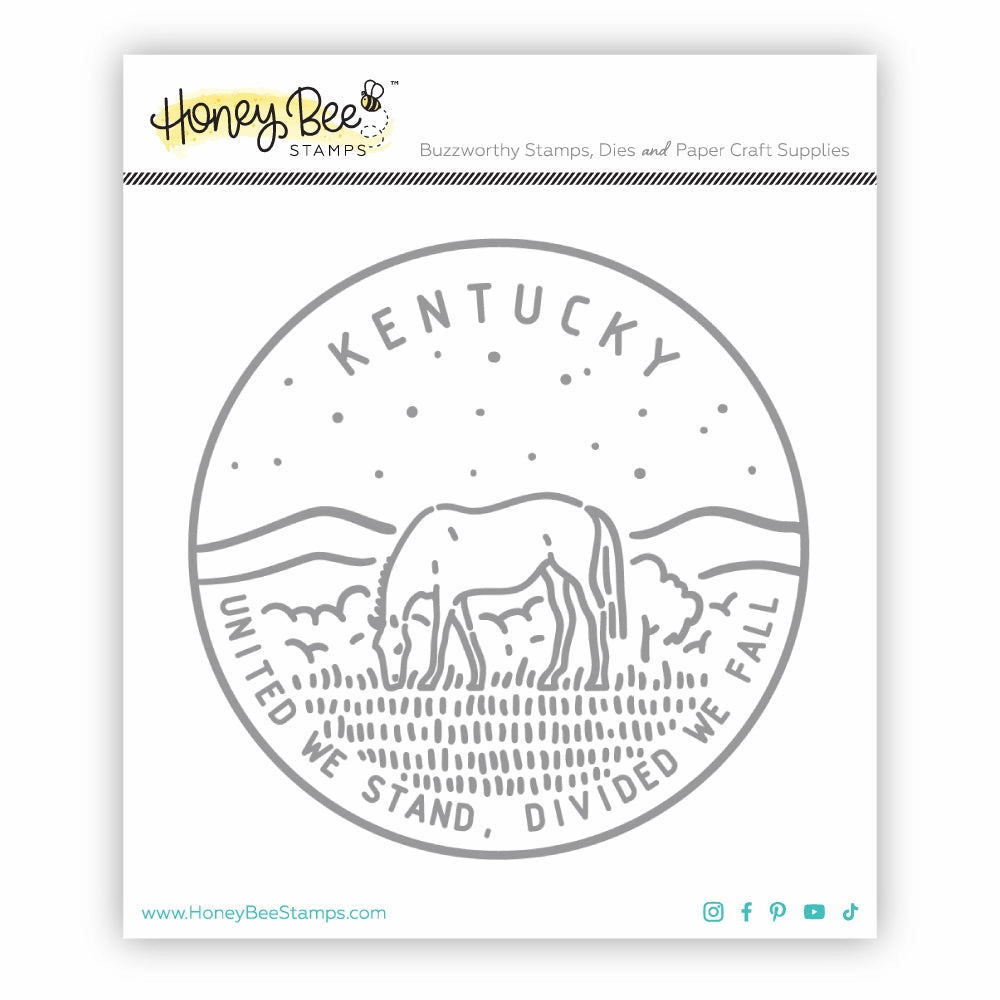 50 States Circles - 2X2 Stamp Set - Kentucky sealed premium