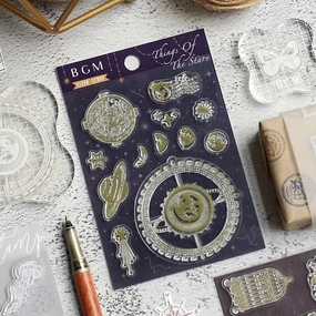 Celestial Bgm Clear Stamp Set square