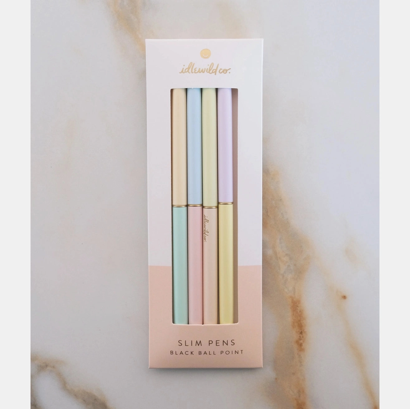 Slim Duo-Tone Light Pastel Ball Point Pens (Set Of 4) elegant