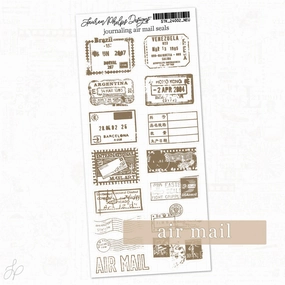 Lpd Journaling Air Mail Seals | Classically Chic Basics Sticker Sheet compact