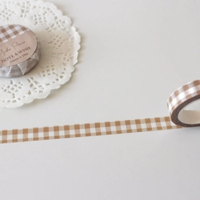 collapsible set Mocha Picnic Brown Washi Tape