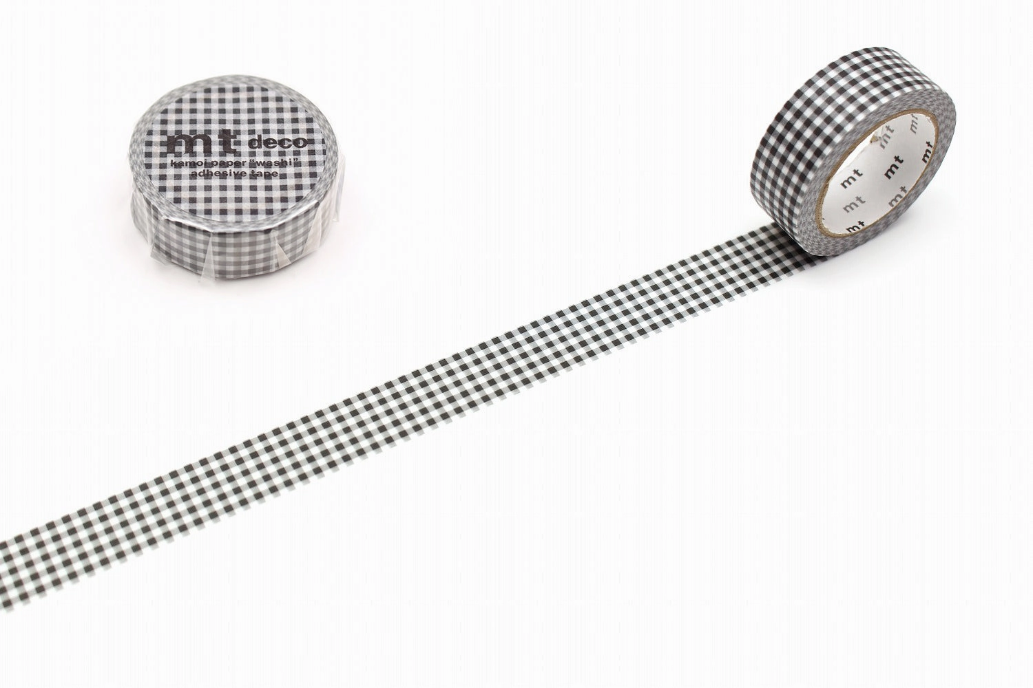 Mt Washi Tape - Fine Black Gingham valuable musthave