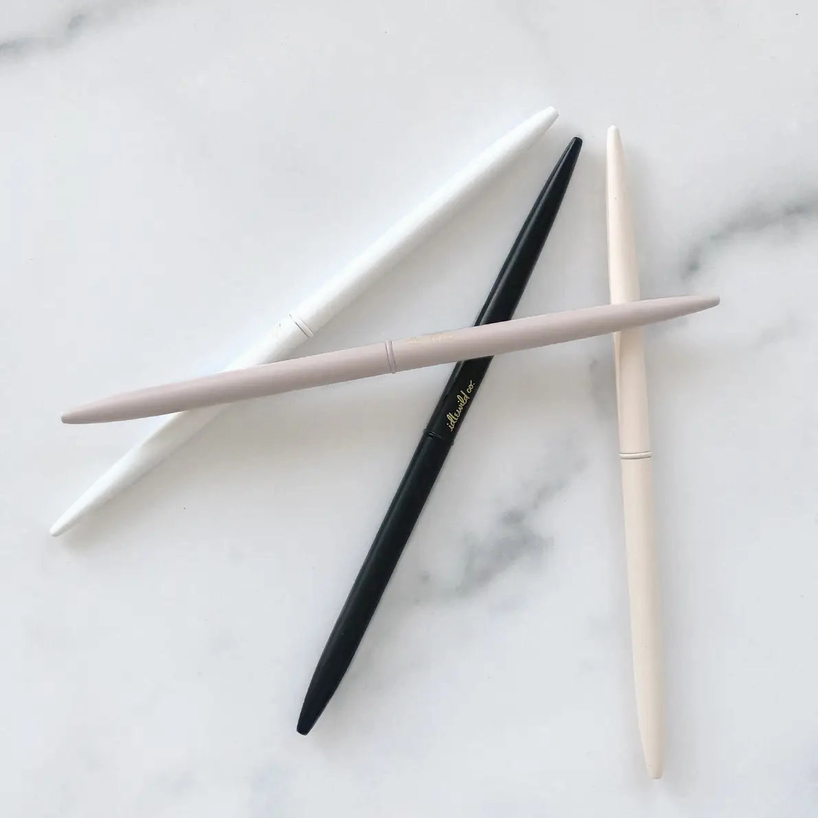 Slim Neutral Ball Point Pens (Set Of 4) nonslip