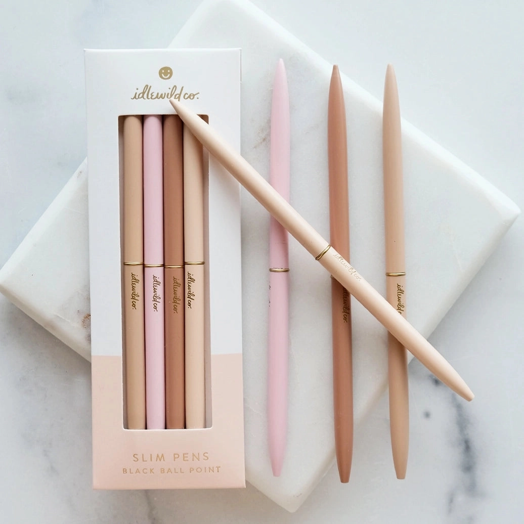 popular ceramic Slim Spectrum Ball Point Pens (Set Of 4)