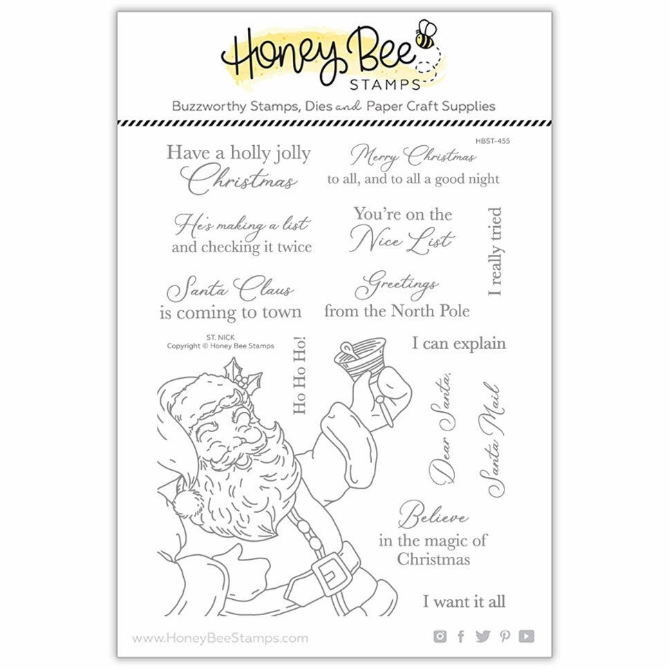 St. Nick - 6X8 Stamp Set daily round