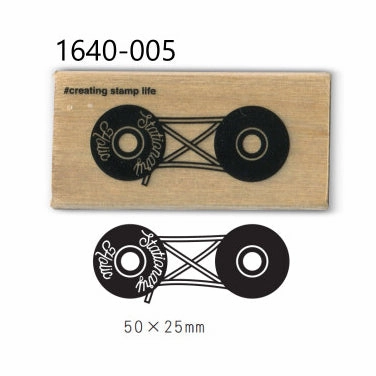 cool daily String Tie Closure Rubber Stamp