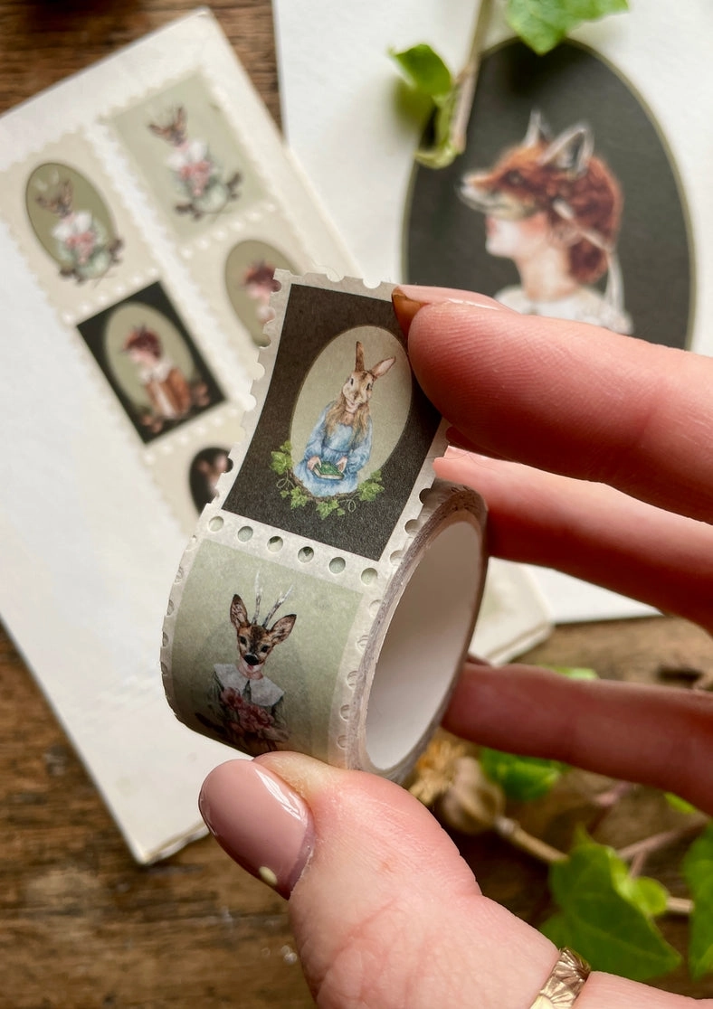 The Nature Of Disguise Animal Masks Stamp Washi Tape professional