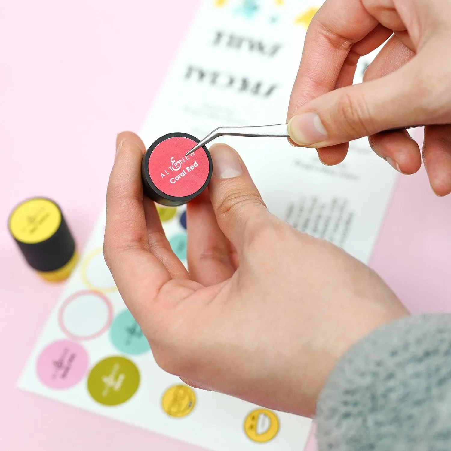 Small & Mini Blending Brushes Label Set - Deco Garden small