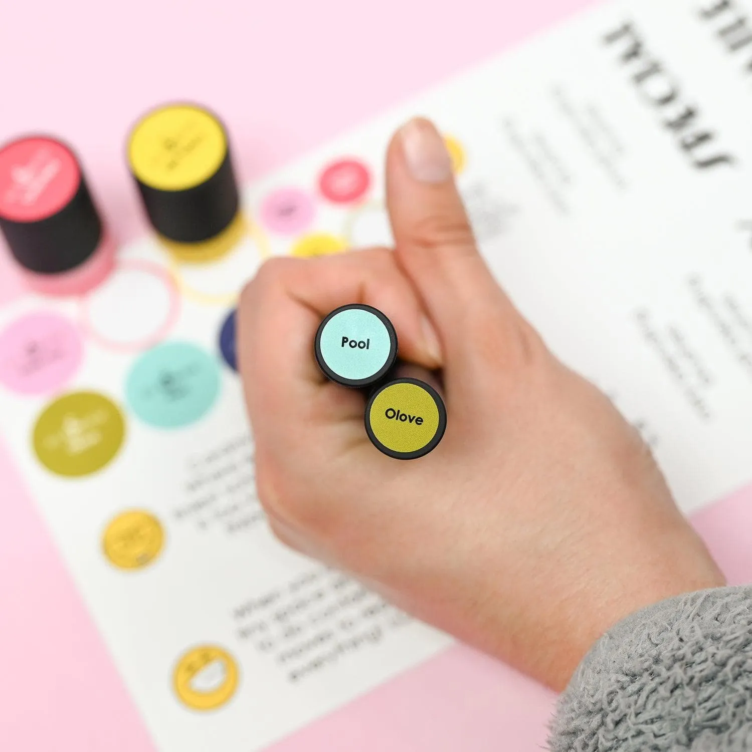 Small & Mini Blending Brushes Label Set - Deco Garden lightweight