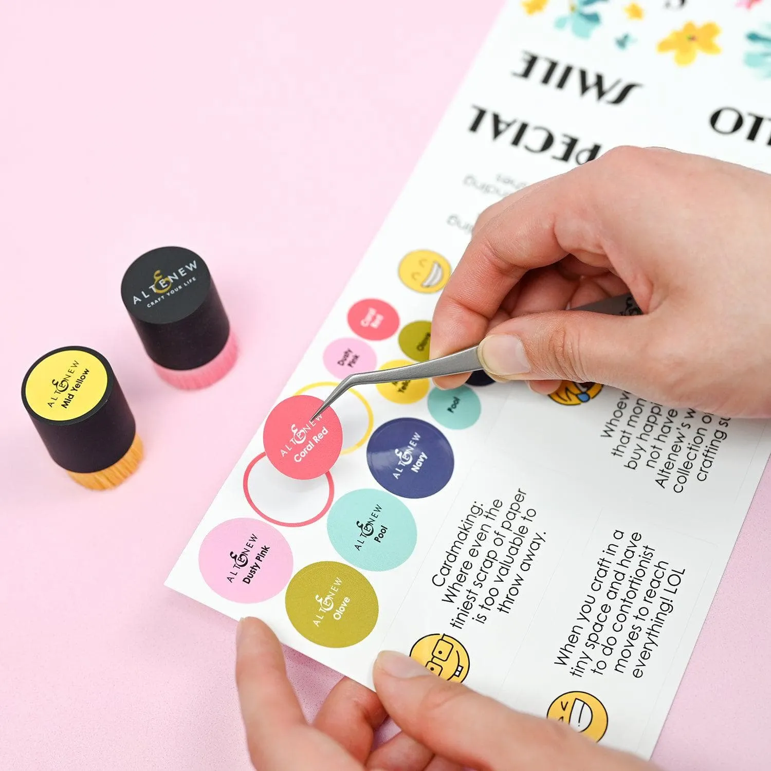 Small & Mini Blending Brushes Label Set - Deco Garden finest minimalist