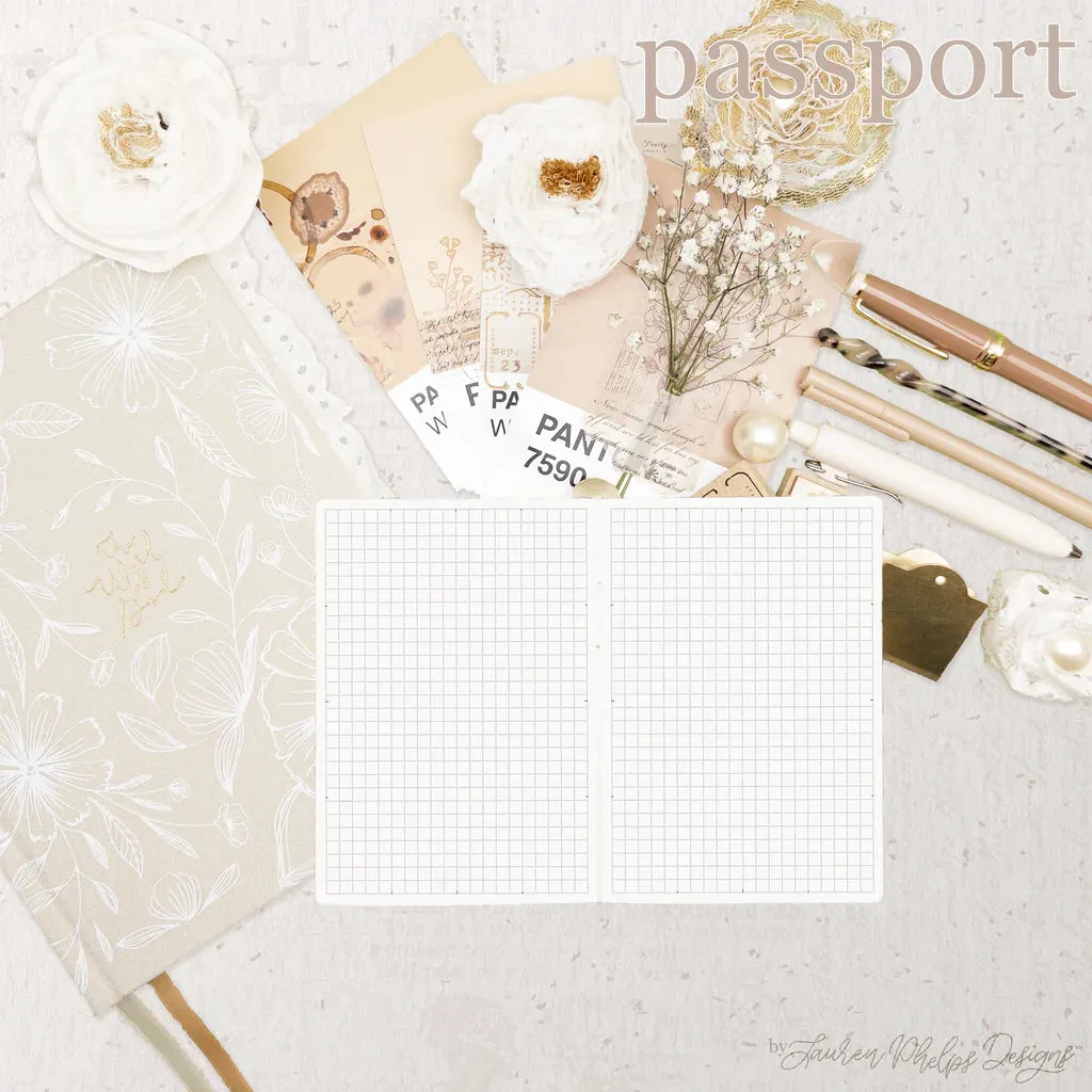 bold Passport Travelers Live | Plan | Dream? Notebook By Lauren Phelps Designs
