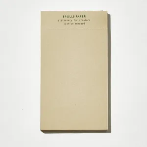 round Trolls Paper Caprice Notepad In Beige