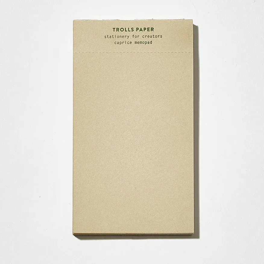 round Trolls Paper Caprice Notepad In Beige