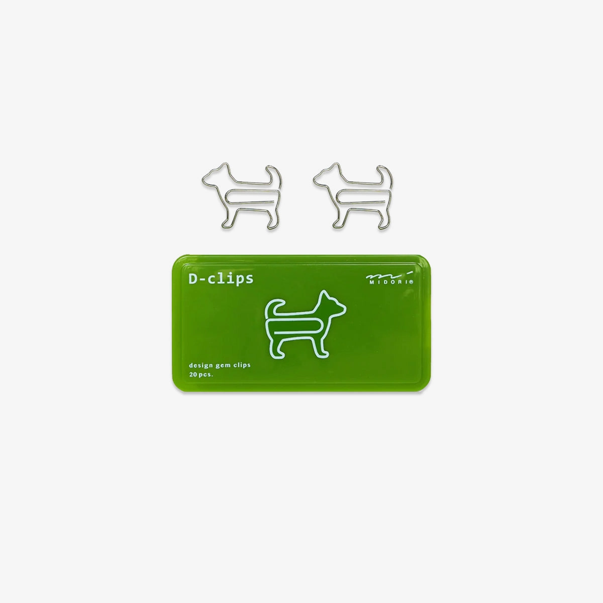 D-Clips Mini // Dog square plastic